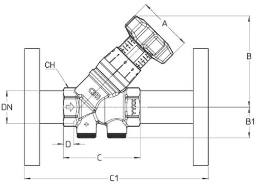 Клапан балансировочный Cimberio 787F 1