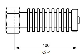 Охлаждающий элемент Broen KS-4 Ду1, на температуру от +150 до +250С