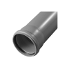Труба Хемкор Дн110х3.2, безнапорная, с раструбом, серая, материал - НПВХ, длина - 1.5 м, для внутренней канализации